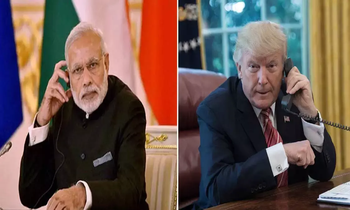 पीएम मोदी ने अमेरिकी राष्ट्रपति ट्रंप से की बात, दोनों ने करीब 35 मिनट तक की बातचीत पीएम मोदी ने अमेरिकी राष्ट्रपति ट्रंप से की बात, दोनों ने करीब 35 मिनट तक की बातचीत