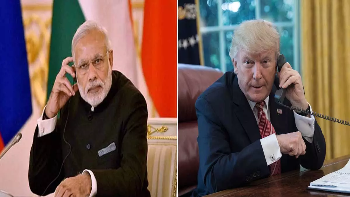 पीएम मोदी ने अमेरिकी राष्ट्रपति ट्रंप से की बात, दोनों ने करीब 35 मिनट तक की बातचीत पीएम मोदी ने अमेरिकी राष्ट्रपति ट्रंप से की बात, दोनों ने करीब 35 मिनट तक की बातचीत