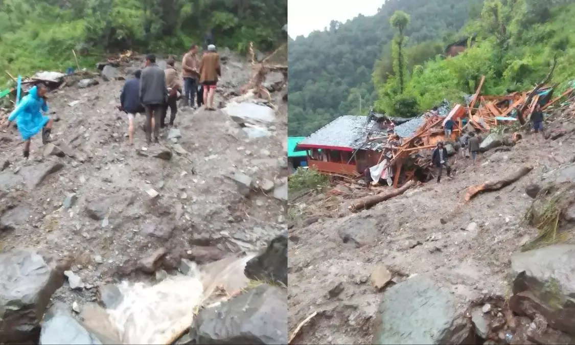 हिमाचल प्रदेश में बादल फटने और भूस्खलन की घटनाओं में 10 लोगों की मौत, 34 लापता हिमाचल प्रदेश में बादल फटने और भूस्खलन की घटनाओं में 10 लोगों की मौत, 34 लापता