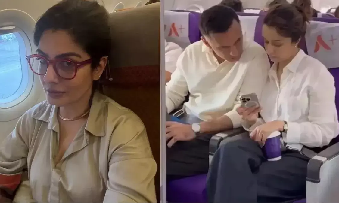 रवीना टंडन ने एयरलाइन की एक क्रू मेंबर को फटकार लगाई रवीना टंडन ने एयरलाइन की एक क्रू मेंबर को फटकार लगाई