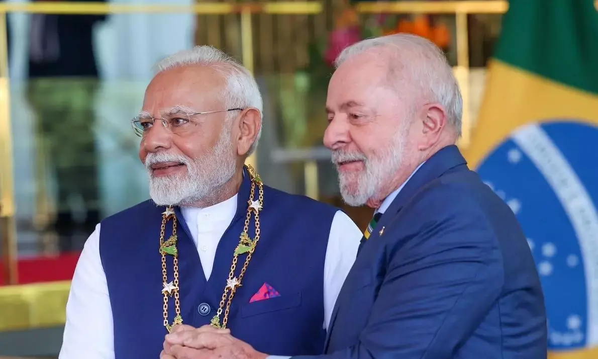 भारत और ब्राजील ने तीन समझौतों पर हस्ताक्षर किए भारत और ब्राजील ने तीन समझौतों पर हस्ताक्षर किए