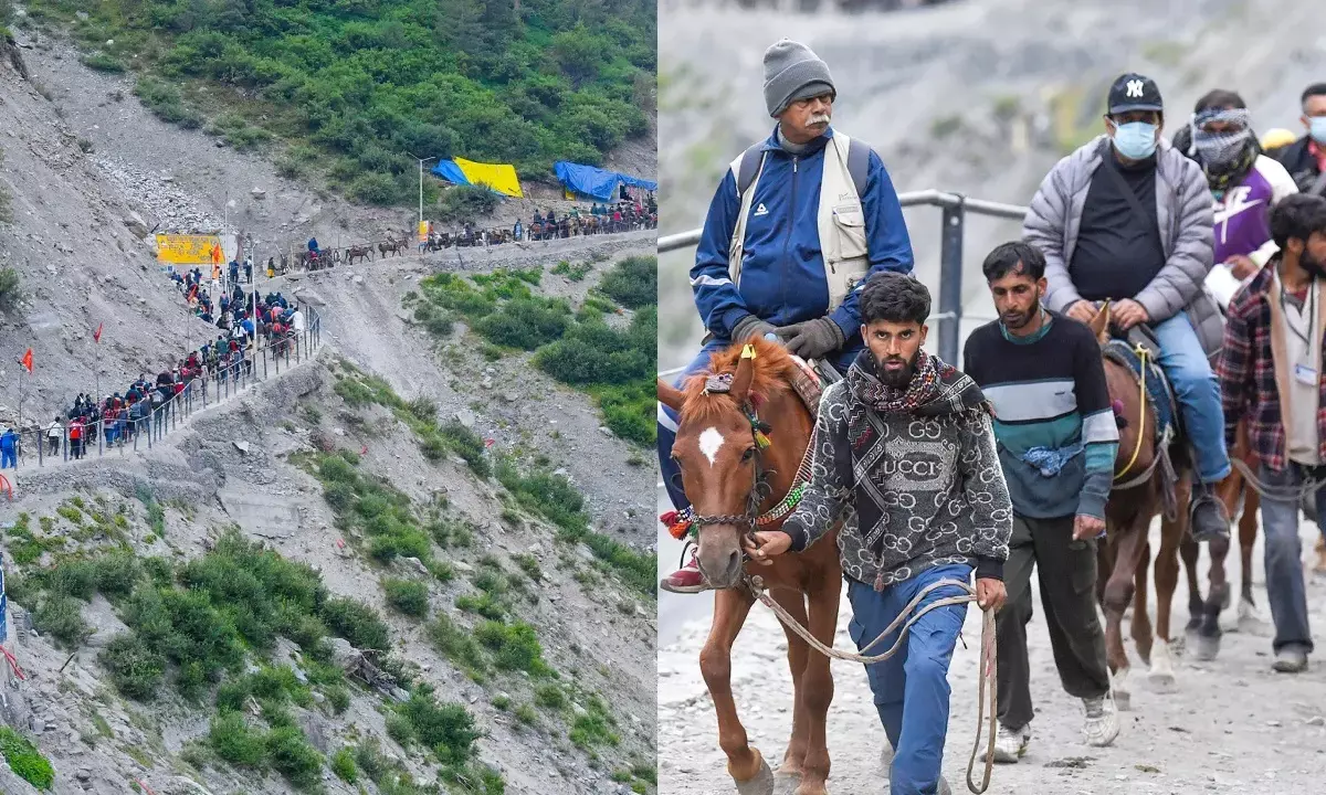 अमरनाथ यात्रा फिर से शुरू: 7,908 तीर्थयात्रियों का नया जत्था जम्मू बेस कैंप से रवाना अमरनाथ यात्रा फिर से शुरू: 7,908 तीर्थयात्रियों का नया जत्था जम्मू बेस कैंप से रवाना